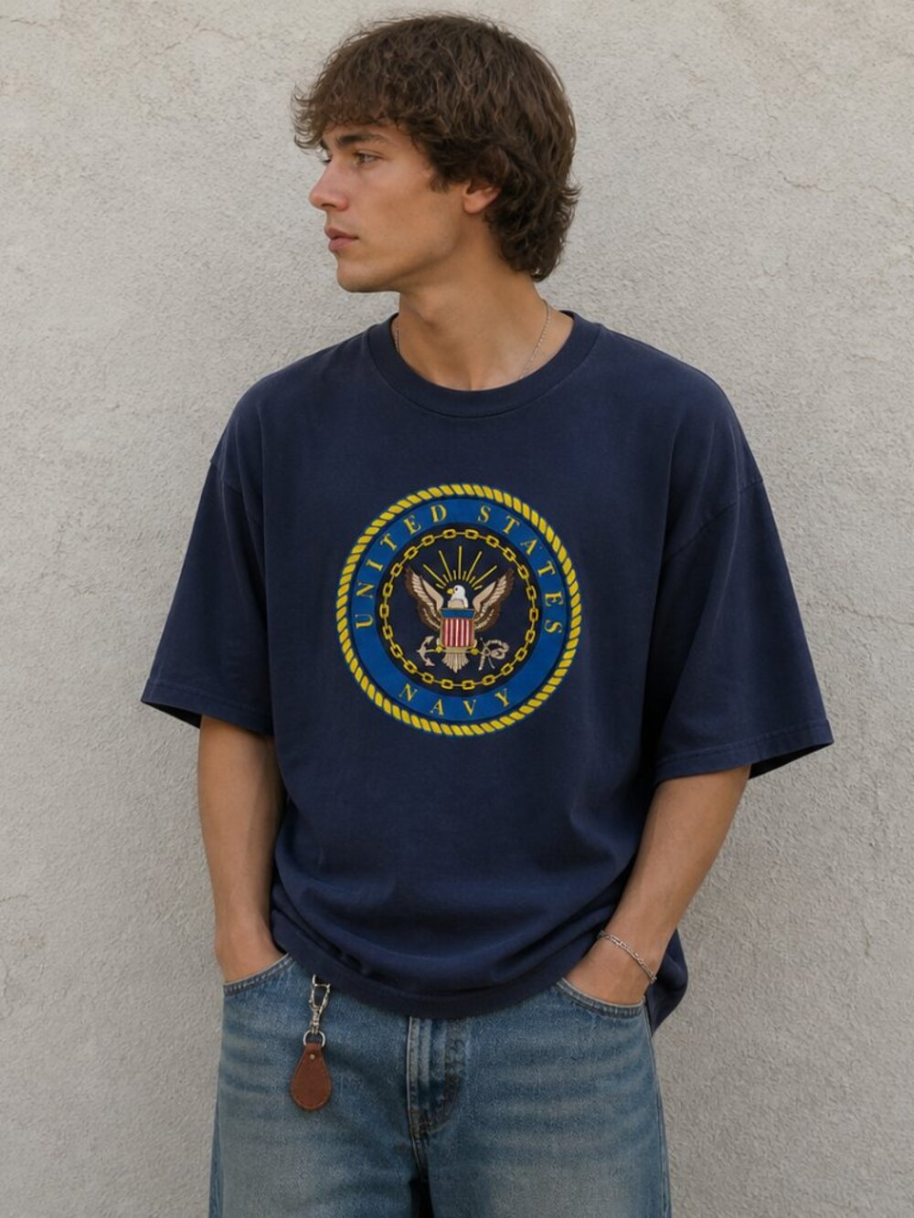 Vintage US Navy Seal Graphic Tee XL Oversized Military Shirt USA Made